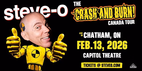 STEVE-O Crash & Burn Tour Live in Chatham