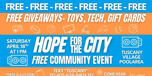 Hope for the City: Tuscany Village Area