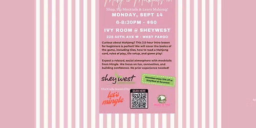 Mahj & Mocktails 101 at SheyWest Garden Center