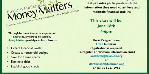 Money Mattes Workshop June 18, 2026
