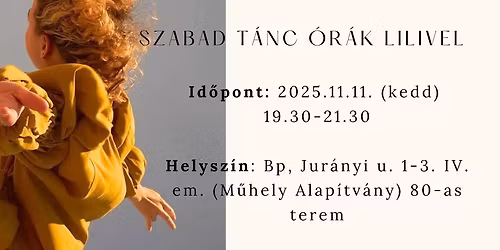 Szabad T\u00e1nc Lilivel \u00b7\t Nov 11