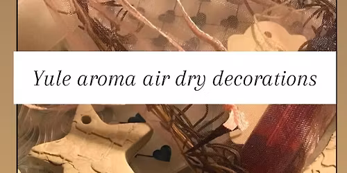 Yule aroma air clay decoration December evening Moon phase junk journal journey 