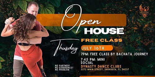 FREE Bachata Lesson- Bachata Journey Open House