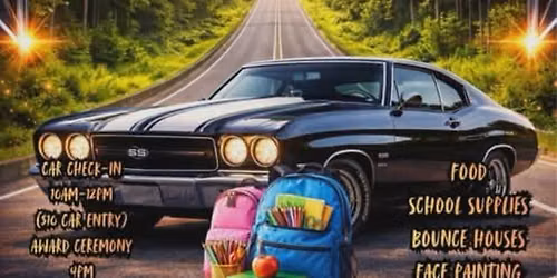 2nd Annual Car Show and Back to School Giveaway!