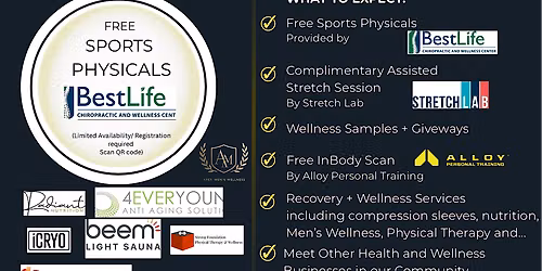 Community Health Fair with No Charge Sports Physicals