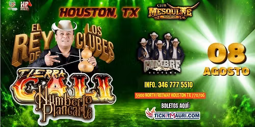 HOUSTON, TX | CLUB MESQUITE | 8 de Agosto