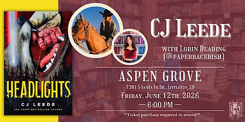 CJ Leede with Lorin Dearing Live at Tattered Cover Aspen Grove