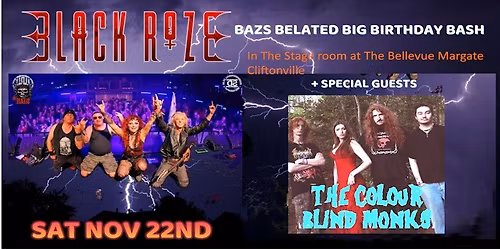 BLACK ROZE & THE COLOUR BLIND MONKS ROCK THANET!!
