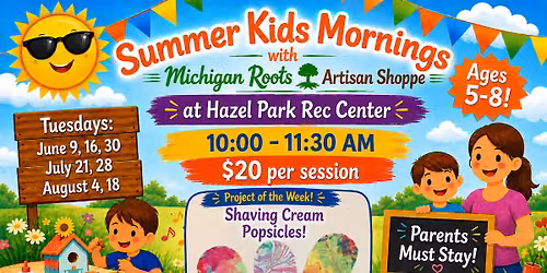Summer Kids Mornings-- Shaving cream popsicles