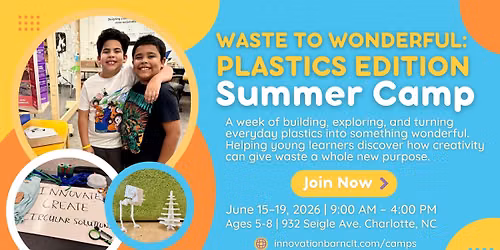\u2600\ufe0f Waste to Wonderful: Plastics Edition | Summer Camp (Ages 5\u20138) \ud83c\udf31