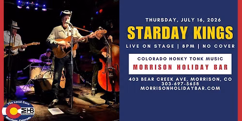 Starday Kings - Live On Stage No Cover, Free Parking, Show Starts At 8PM