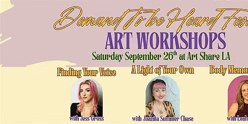 Demand To Be Heard Workshops