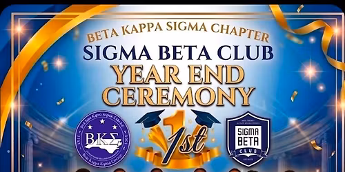 Sigma Beta Club Year End Ceremony 
