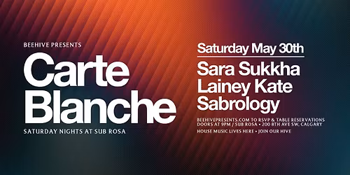 CARTE BLANCHE \u2022 05.30.26