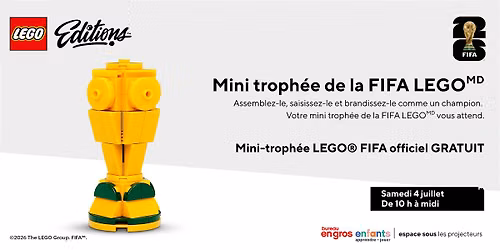 Mini troph\u00e9e de la FIFA LEGO magasin Bureau en Gros Magasin 61