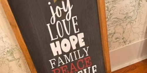 WINTER DIY SIGN MAKING AT CASA DI LISA