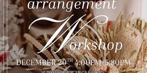 Christmas Floral Arrangement Workshop