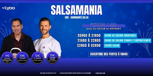 Salsamania au Lydo avec Gr\u00e9gory