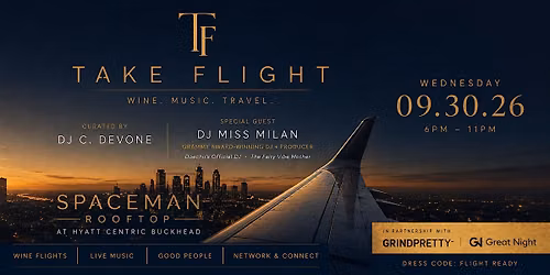 Take Flight - Wine, Rooftop, Afterwork Social & Networking (Buckhead)