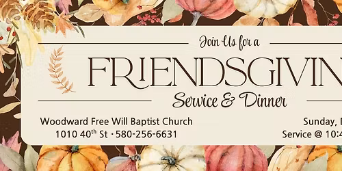 Friendsgiving Service & Dinner