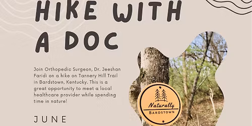 Hike Tannery Hill With Dr. Jeeshan Faridi