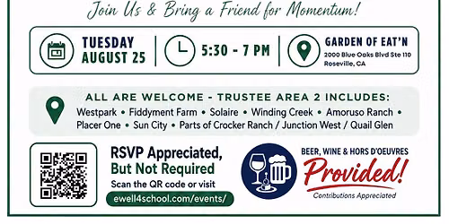Jeresia Ewell Campaign Kickoff for RJUHSD Board TA-2