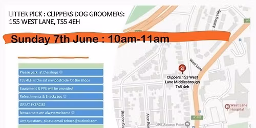 Litter Pick : Northern Road \/ West Lane