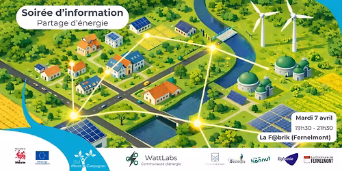 Soir\u00e9e d'information : partage d'\u00e9lectricit\u00e9 et communaut\u00e9s d'\u00e9nergie