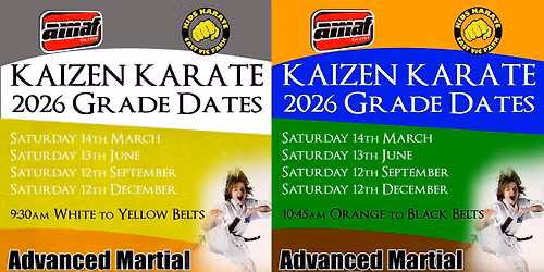 2026 Karate Gradings @ AMAF