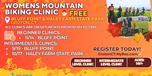 FREE Intermediate Women\u2019s Mountain Biking Clinic \ud83d\udeb5\u200d\u2640\ufe0f Bluff Point
