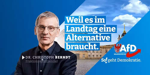 Infostand in Potsdam 
