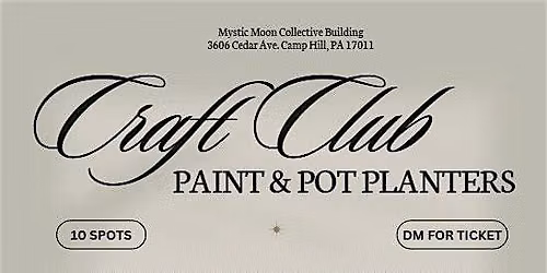 Craft Club - Paint and Pot Planters