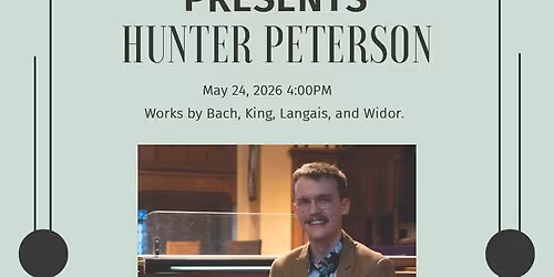 Trinity UCC Wadsworth - Concert Series - Featuring Hunter Peterson
