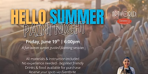 Hello Summer Paint Night: Ocean Sunset