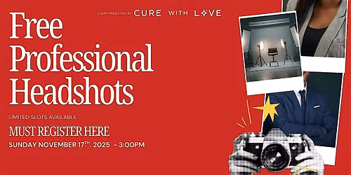 Free Professional Headshots - Must have ticket