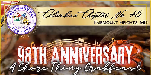 98th Anniversary - A Shore Thing Crabfeast