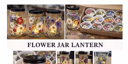Flower Lantern Jar