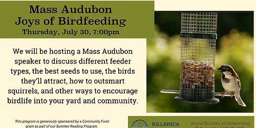 Mass Audubon Joys of Birdfeeding