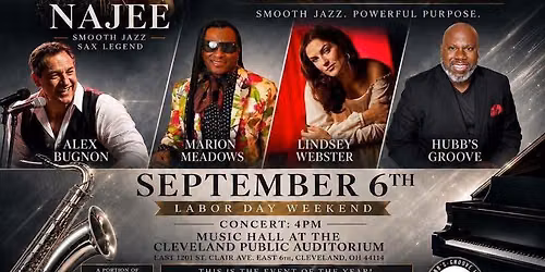Najee Lindsey Webster Alex Bugnon and Marion Meadows & Hubb\u2019s Groove