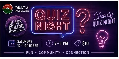 Quiz Night supporting the Glass Ceiling Arts Collective