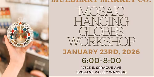 Mosaic Hanging Globes!