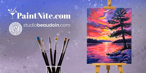Paint Nite: Vibrant Sunset Lake