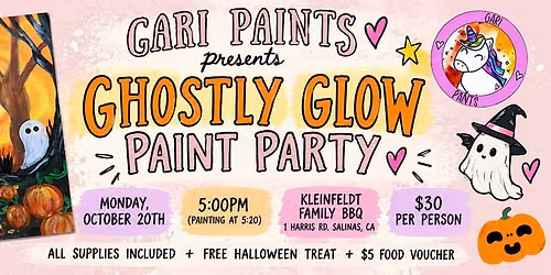 A spooky Halloween paint party!