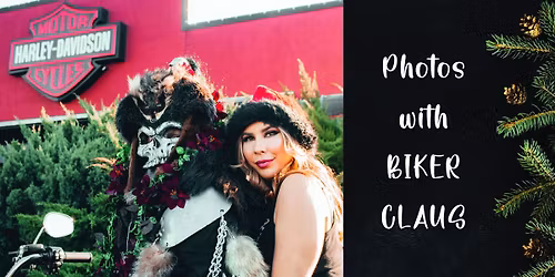 FREE photos with Biker Claus