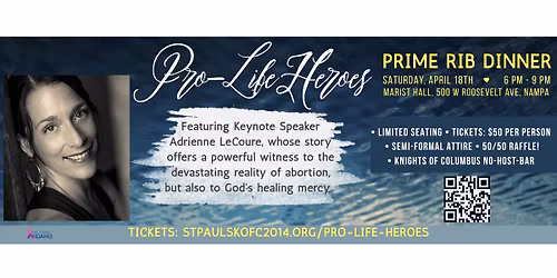 Pro-Life Heroes Prime Rib Dinner