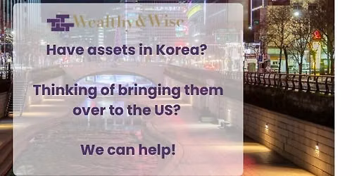 Meet with Korean Financial Planner 1:1 FREE