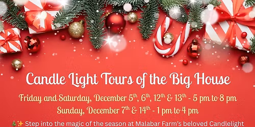 Candlelight Tours of the Big House