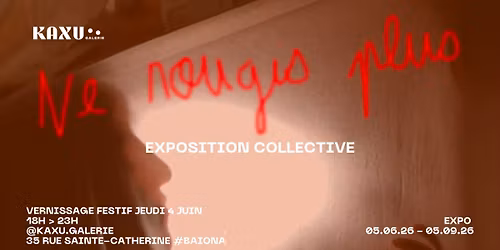 VERNISSAGE FESTIF - EXPO COLLECTIVE "NE ROUGIS PLUS"