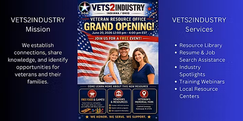 VETS2INDUSTRY Indiana\/Ohio Resource Center Grand Opening