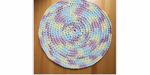 Crochet Colorful Cotton Rug @ Shady Rest